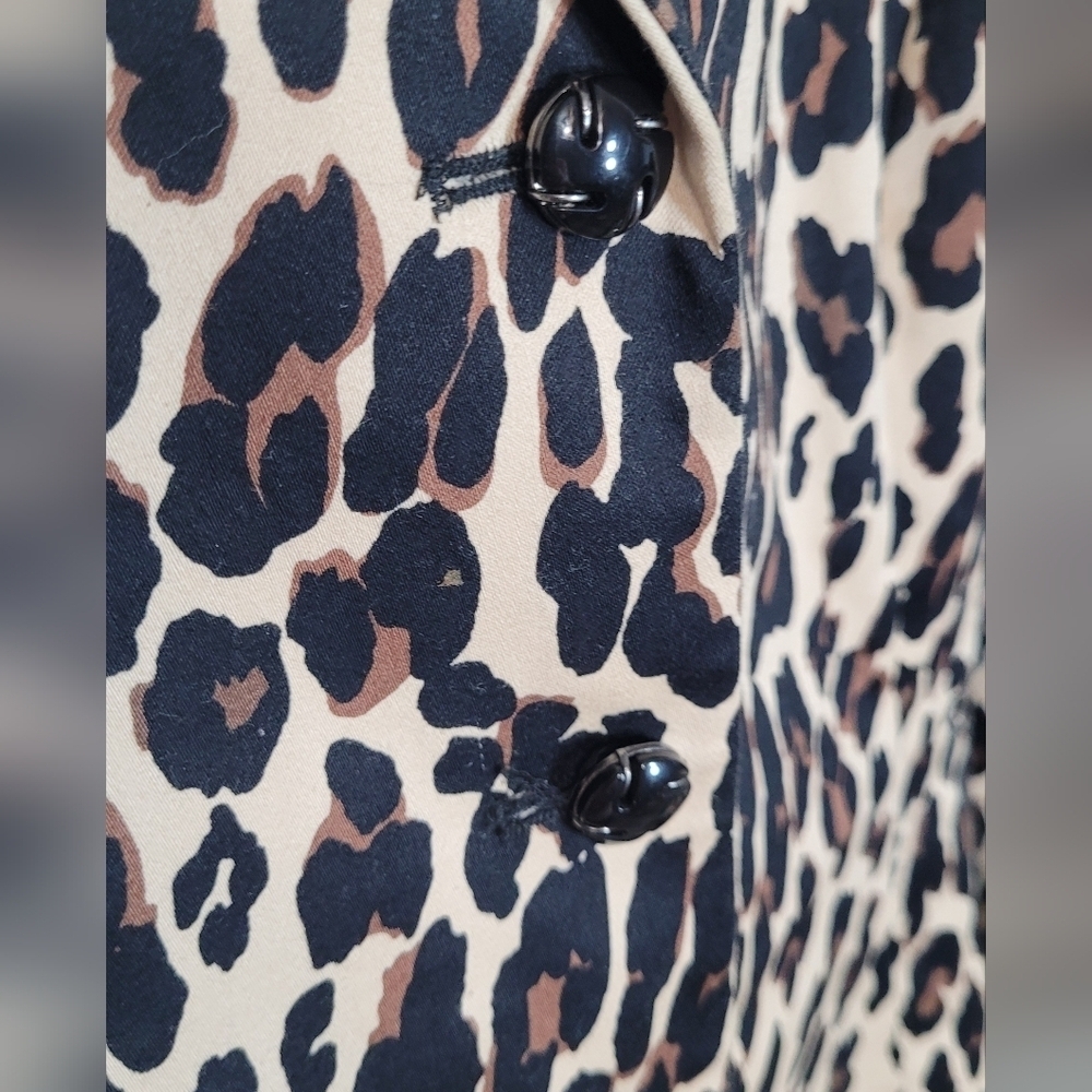 Mix by Tahari Arthur S. Levine animal print Blazer Jacket Sz 4 - Picture 2 of 5